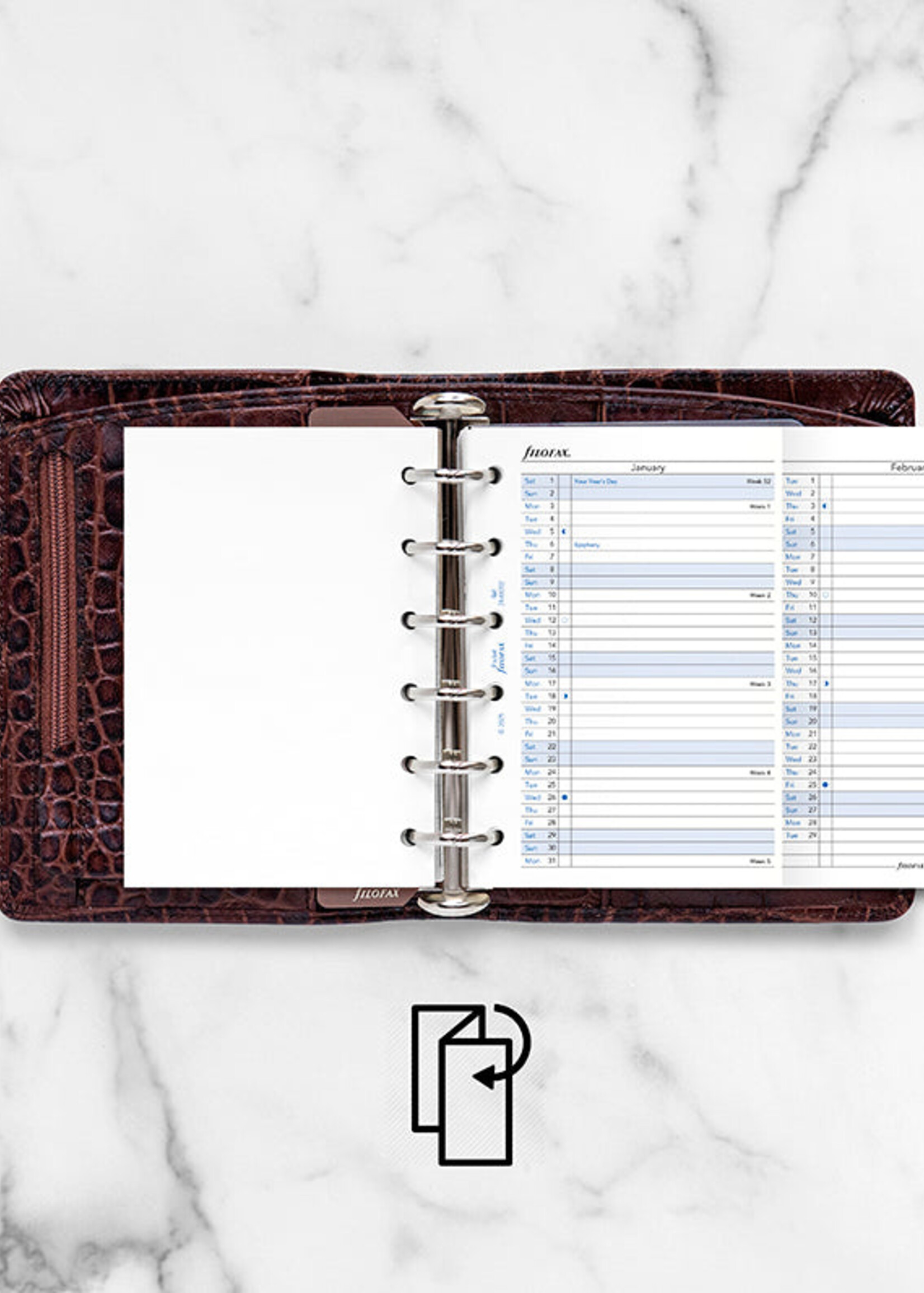 Filofax Jahresplaner Pocket 2028, englisch