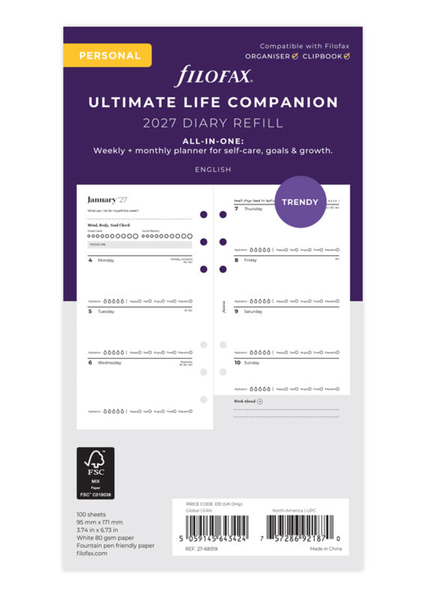 Filofax Ultimate Life Companion Refill