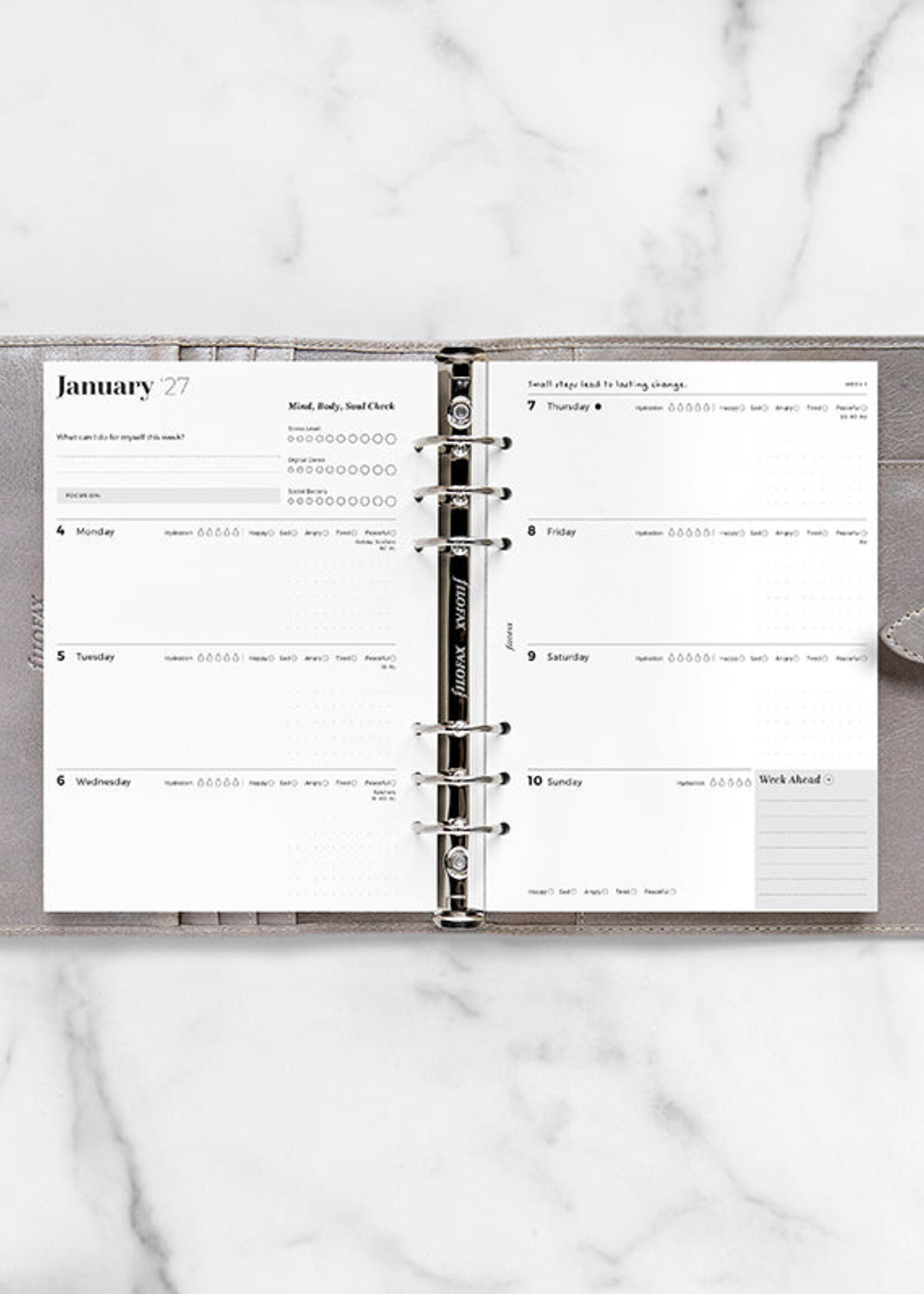 Filofax Kalendereinlage Ultimate Life Companion A5 2027, 1 Woche / 2 Seiten, englisch