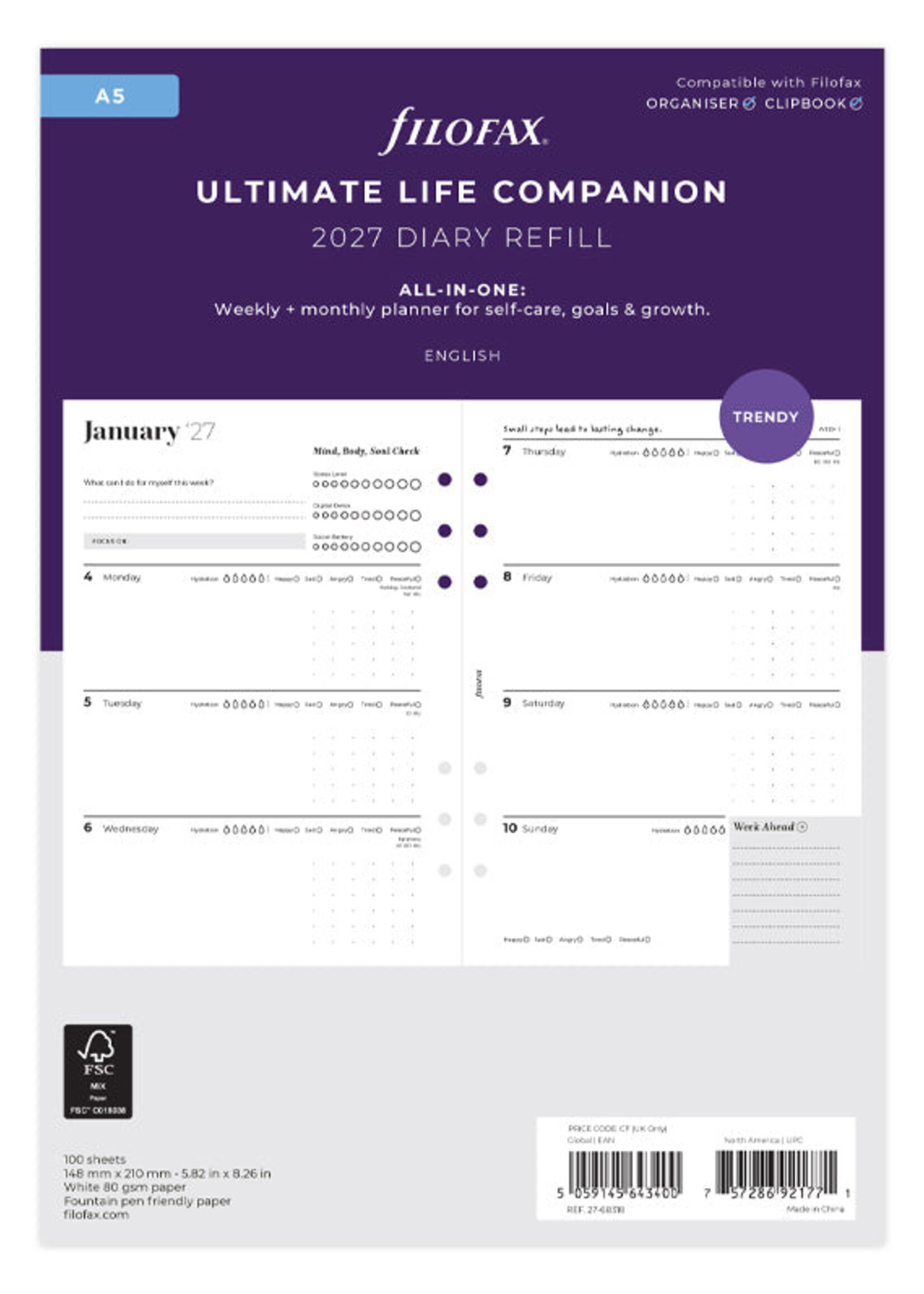 Filofax Ultimate Life Companion Refill