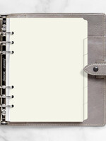 Filofax A5 REGISTER 6er blanko creme