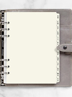 Filofax A-Z Register A5, creme