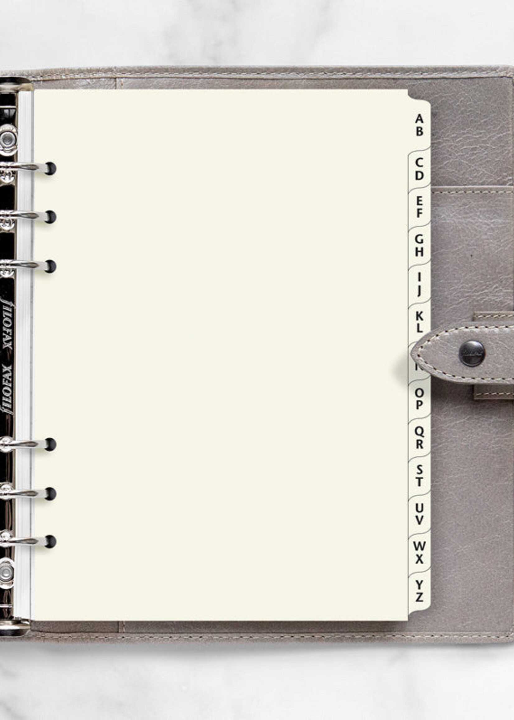 Filofax A-Z Register A5, creme