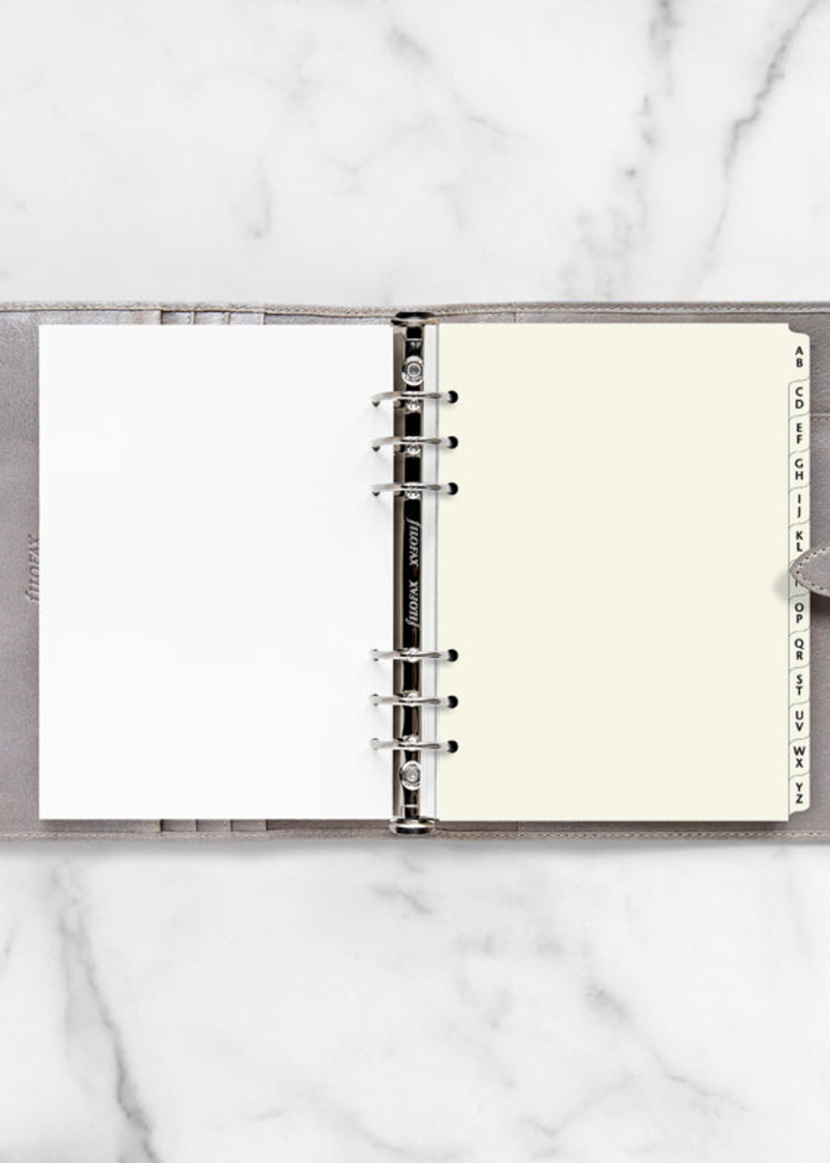 Filofax A-Z Register A5, creme