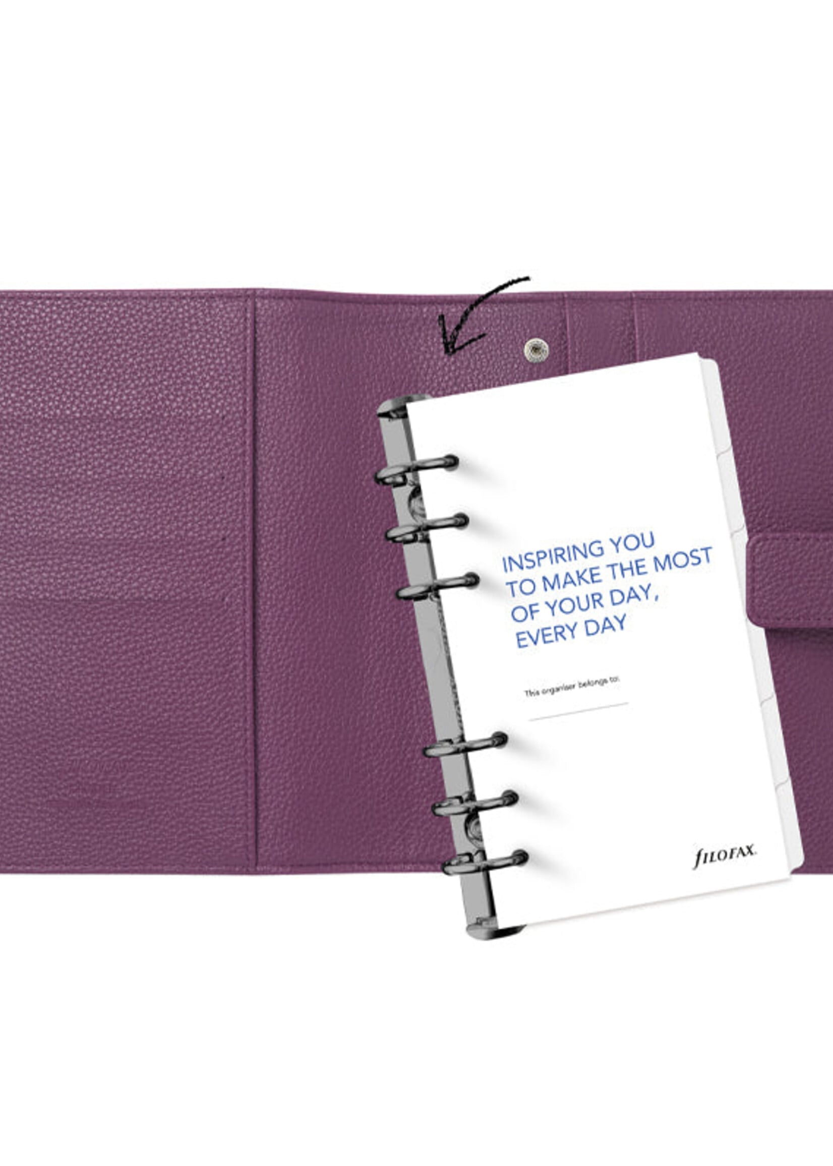 Filofax Camden Organiser Personal Modular, Plum