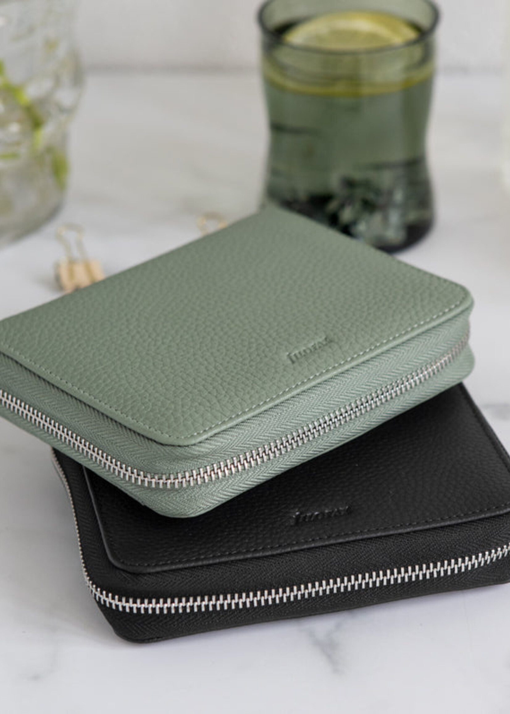 Filofax Norfolk Pocket Compact Zip Bla
