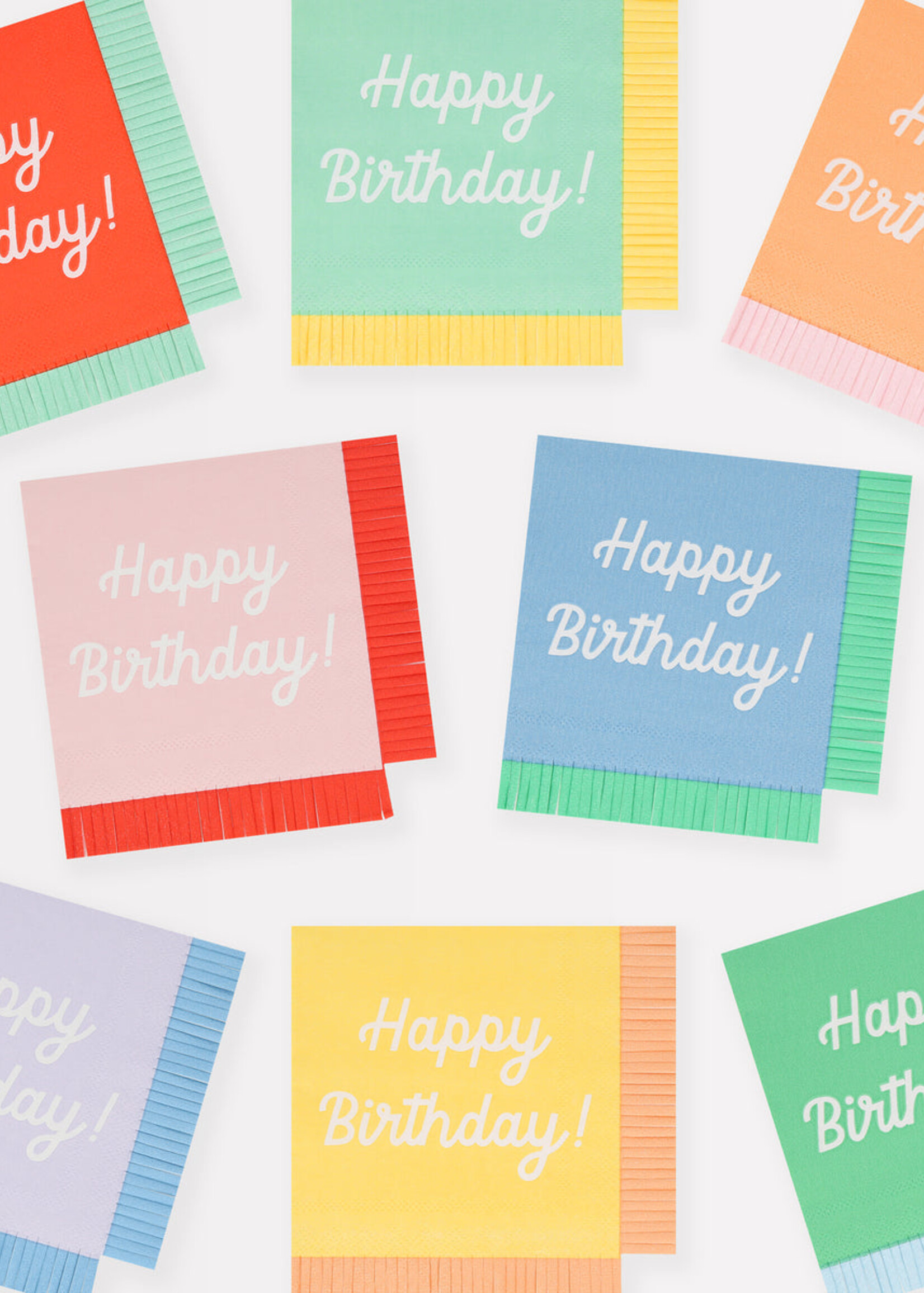 Meri Meri Mixed Happy Birthday Small Nap