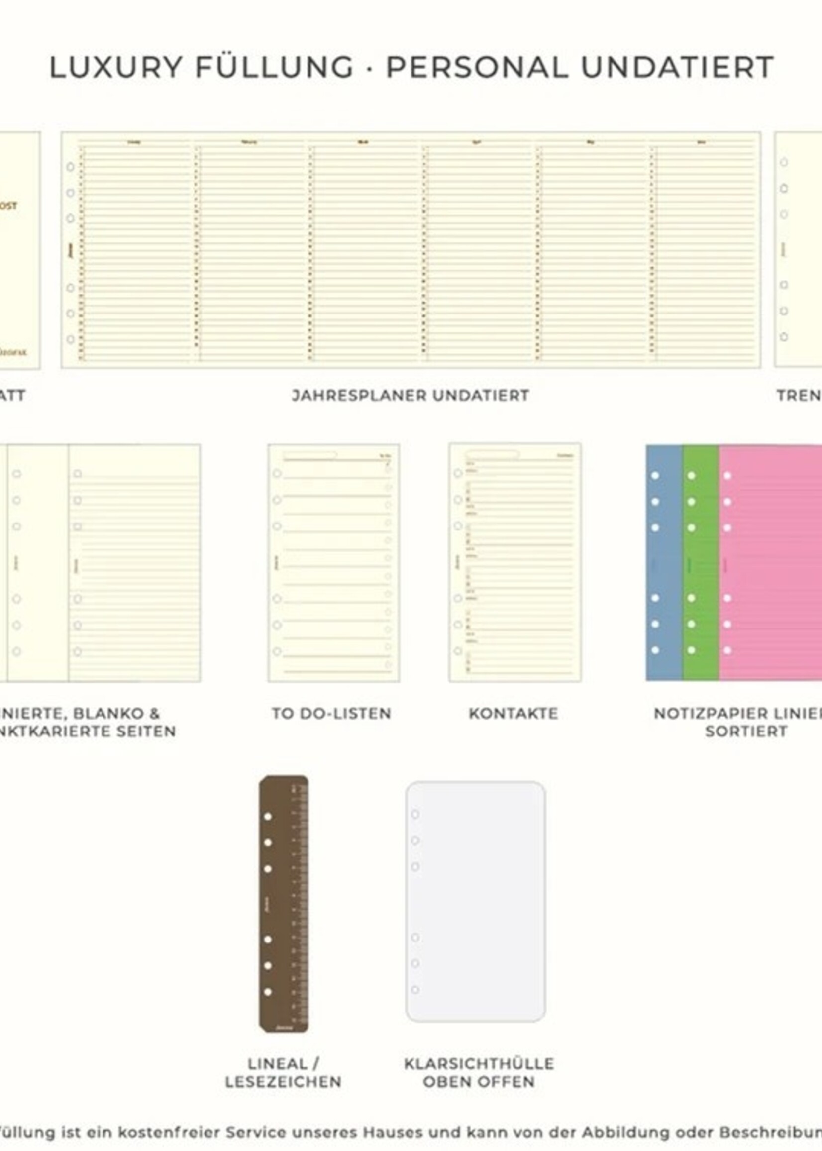 Filofax Malden Personal Organizer Navy