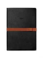 Letts by Filofax Letts Buchkalender Oslo A5 2026, 1 Woche / 2 Seiten, mehrsprachig, Schwarz