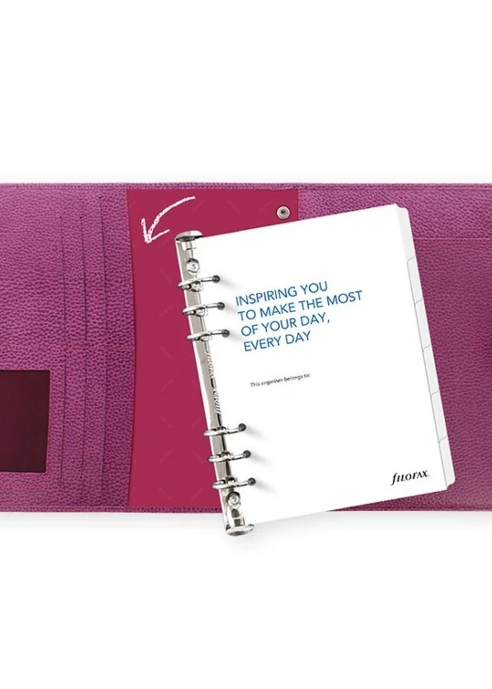 Filofax Finsbury Organiser A5, Leder, Raspberry (Himbeere), Modular