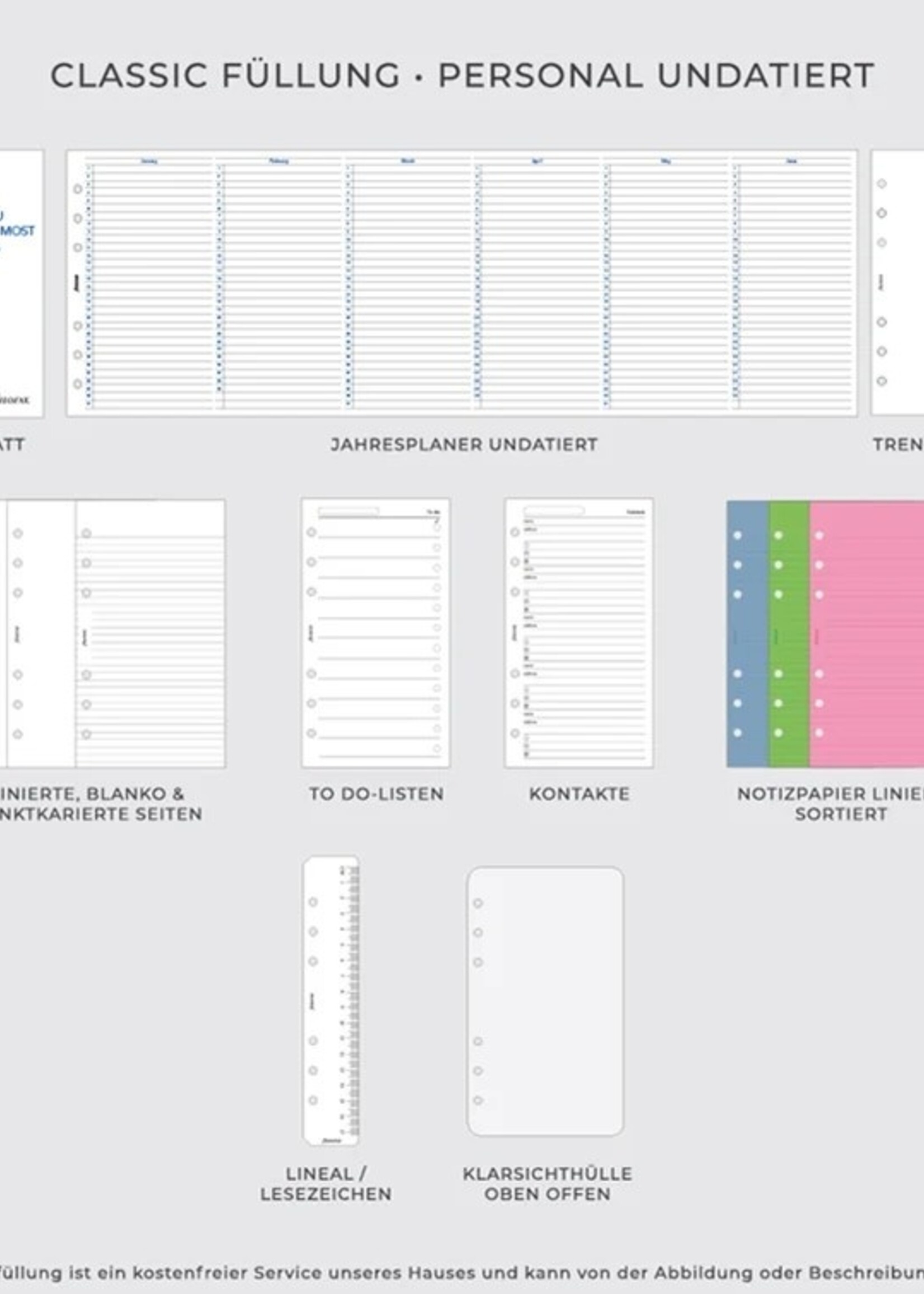 Filofax Metropol Organiser Personal, Rot, Modular