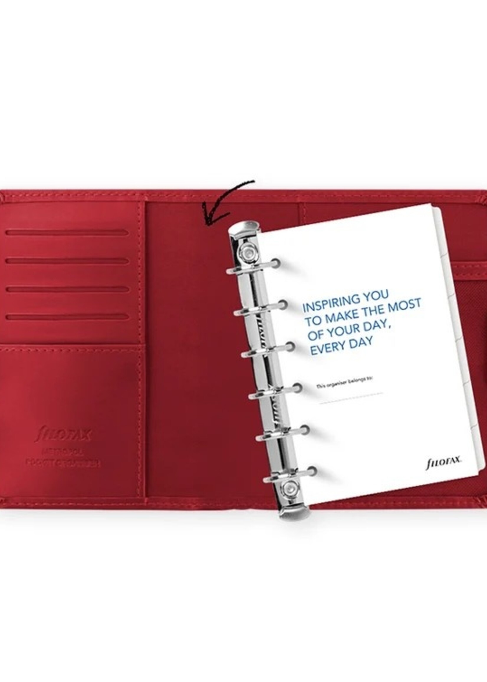 Filofax Metropol Organiser Pocket Modular, Rot