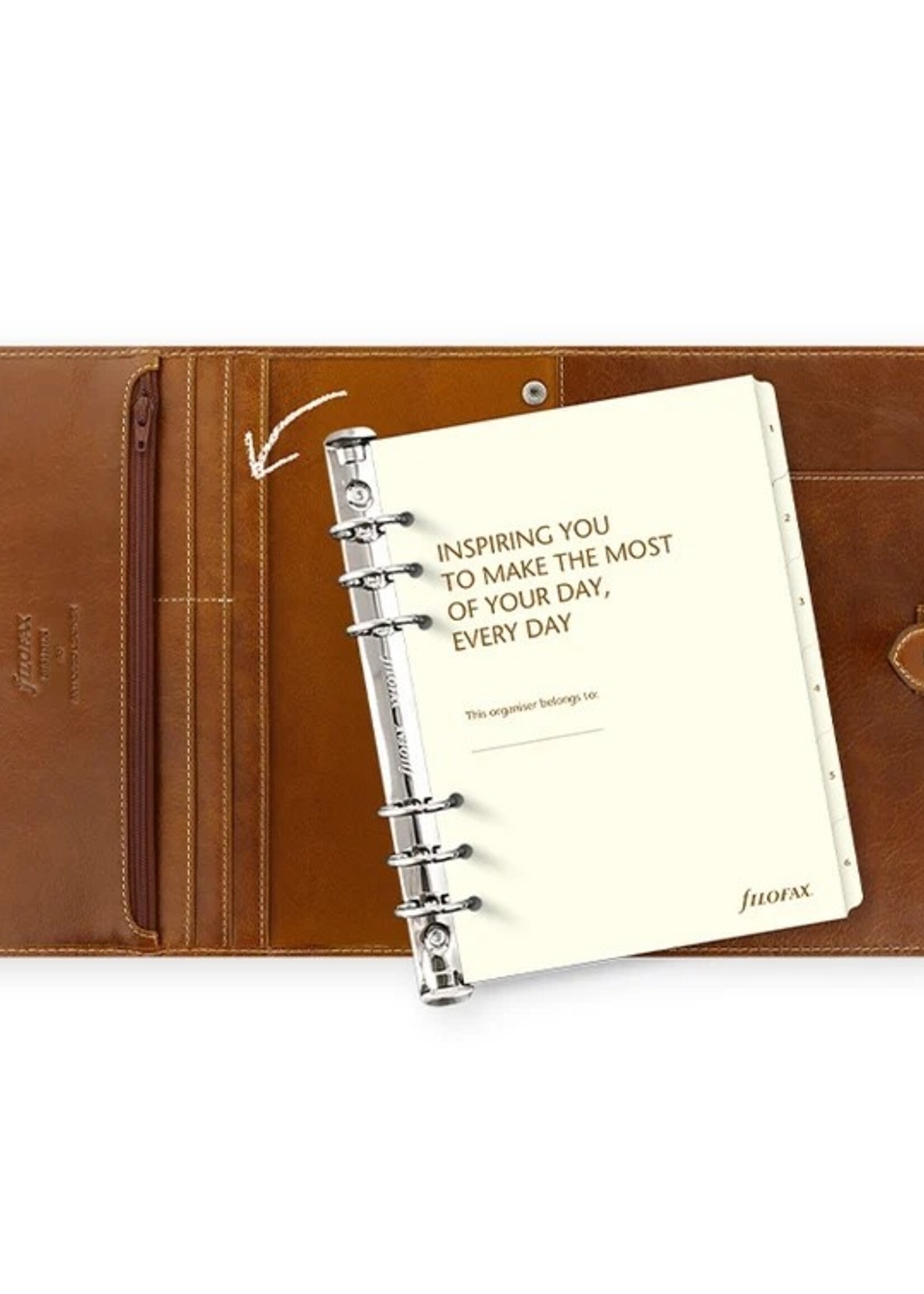 Filofax Malden Organiser A5, Leder, Ochre (Ocker)