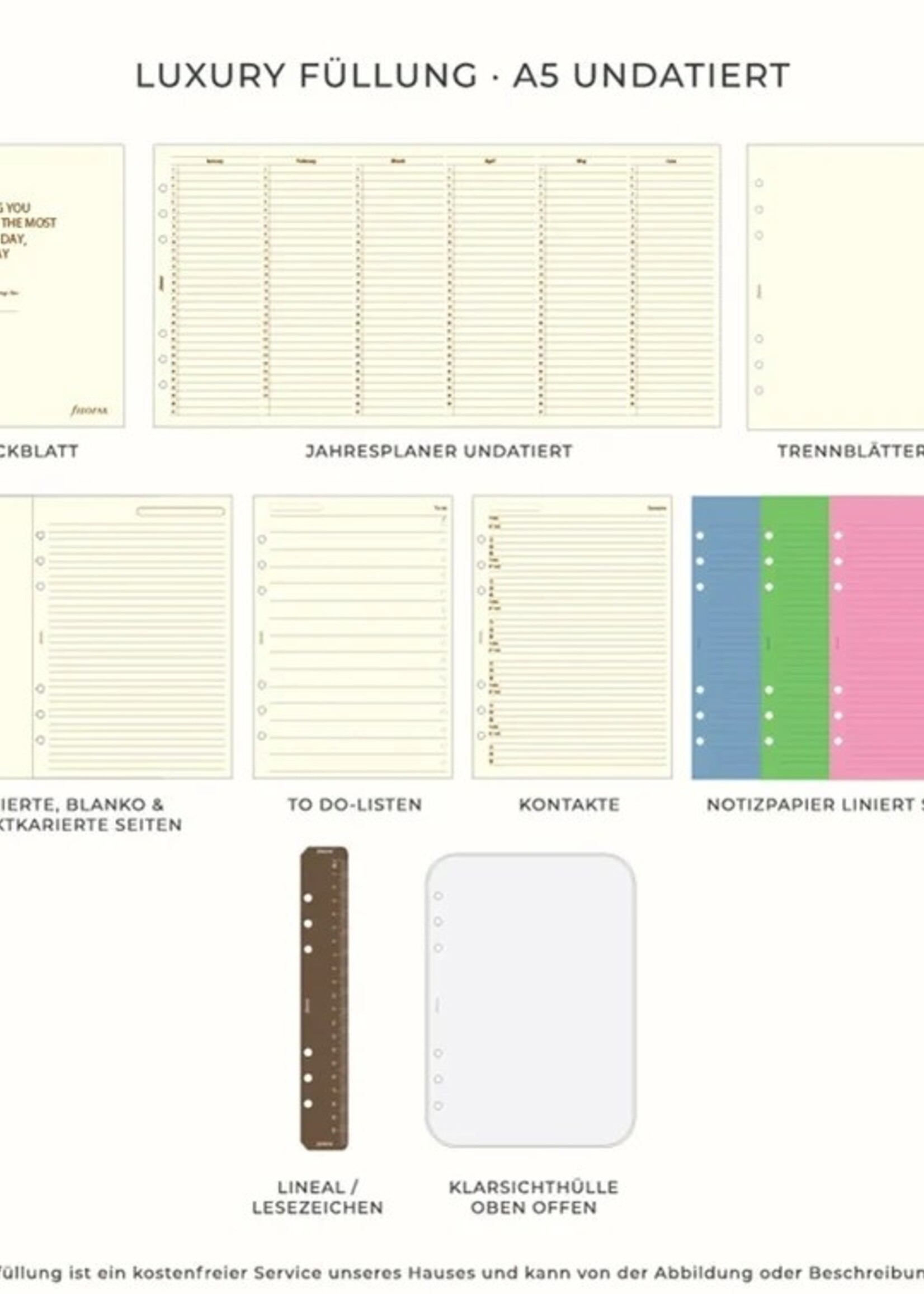 Filofax Malden A5 Organizer Ochre