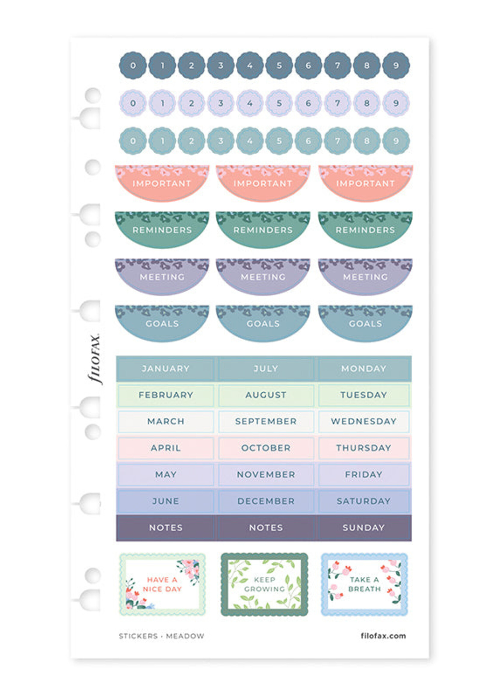 Filofax Meadow Sticker