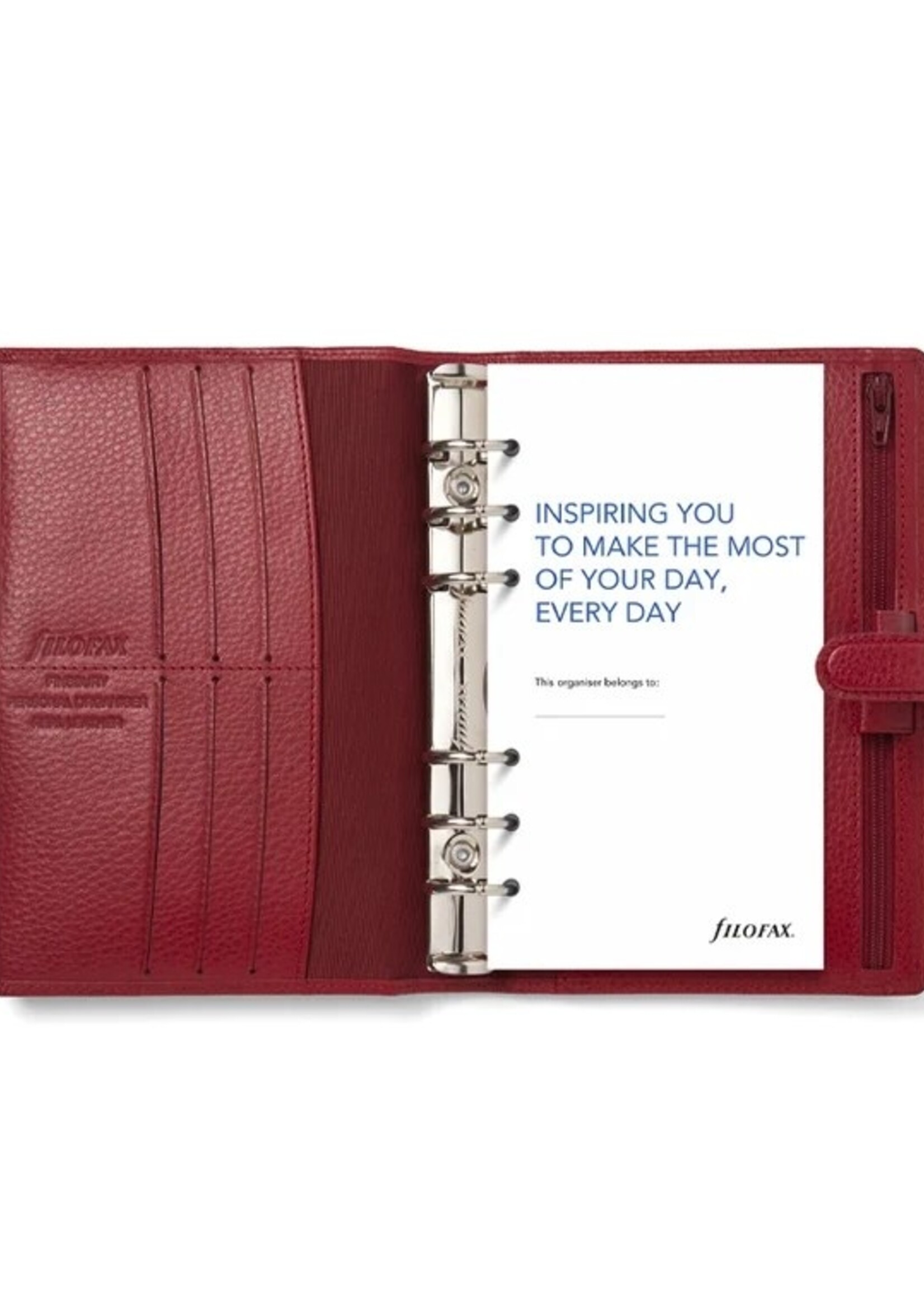 Filofax Finsbury Organiser Personal, Leder, Scarlet (Rot)
