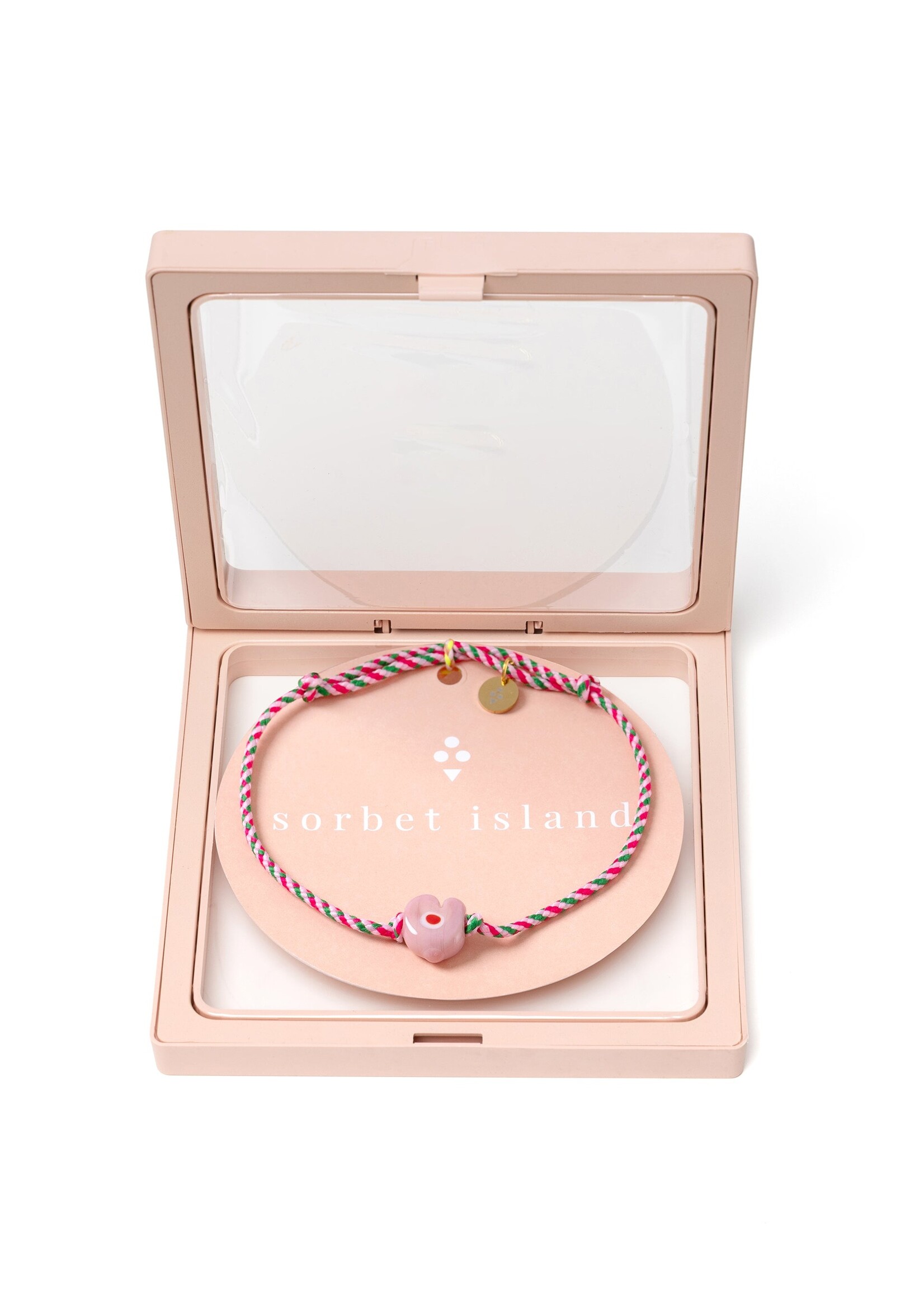 Sorbet Island GUARDIAN HEART GLASS BEADS