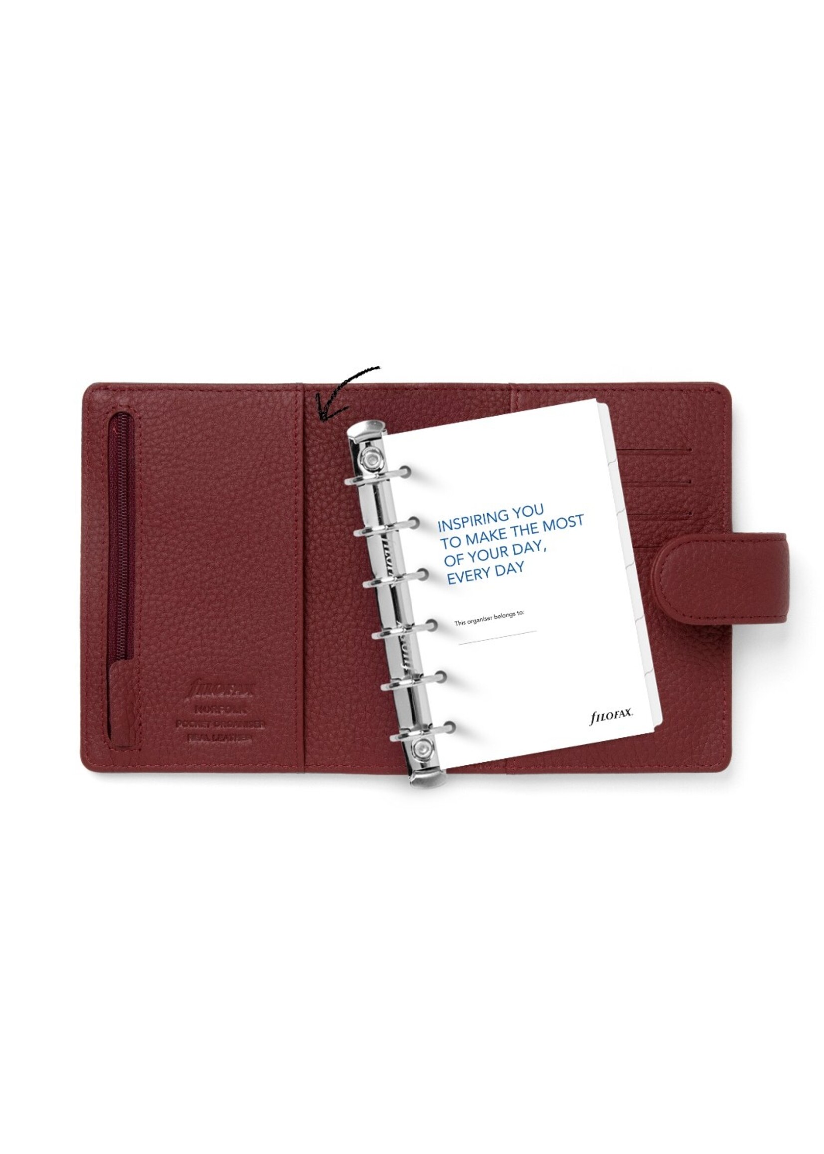Filofax Norfolk Organiser Pocket Modular, Currant