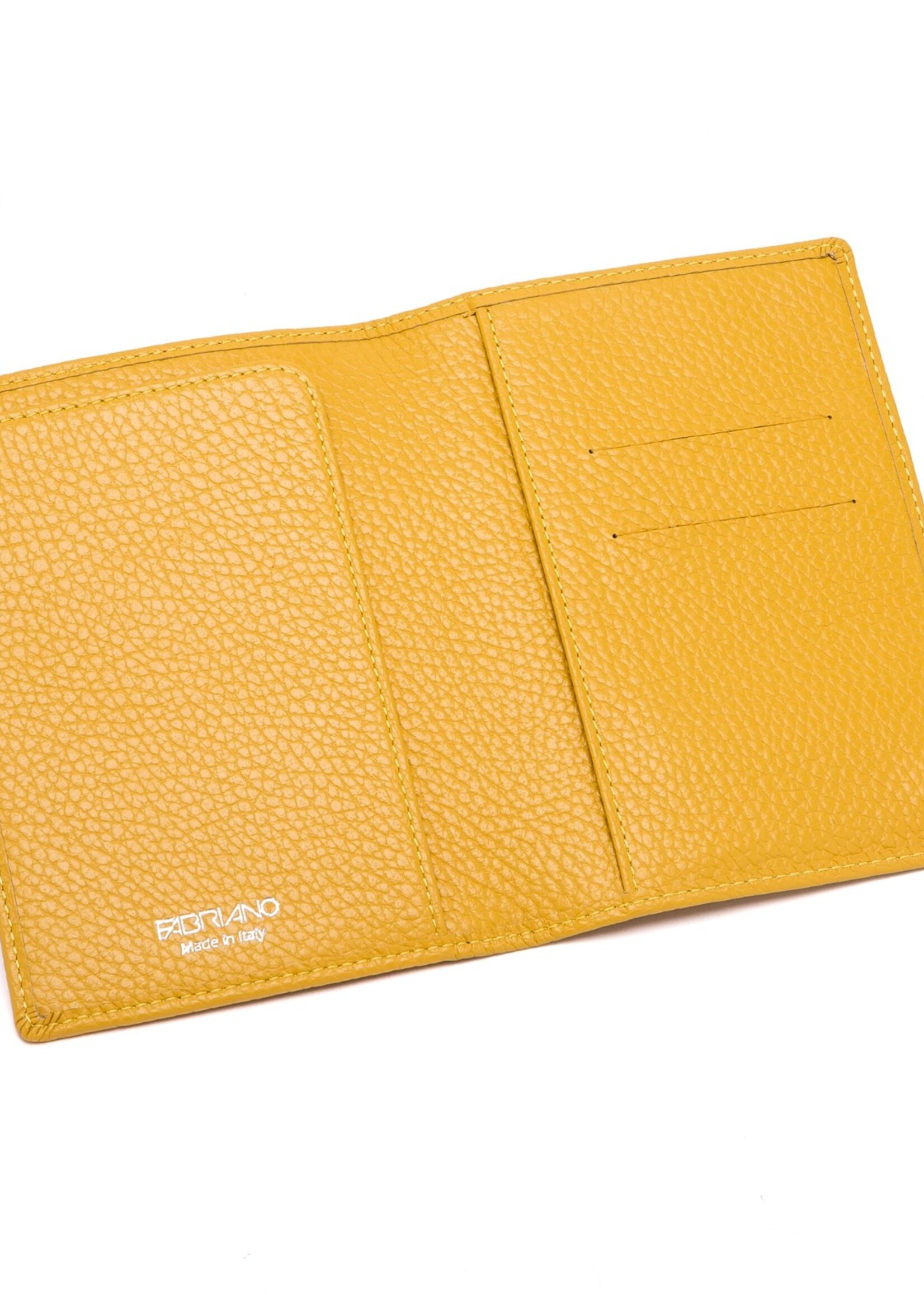 Fabriano Boutique Reisepasshülle Leder 10x14 – Gelb
