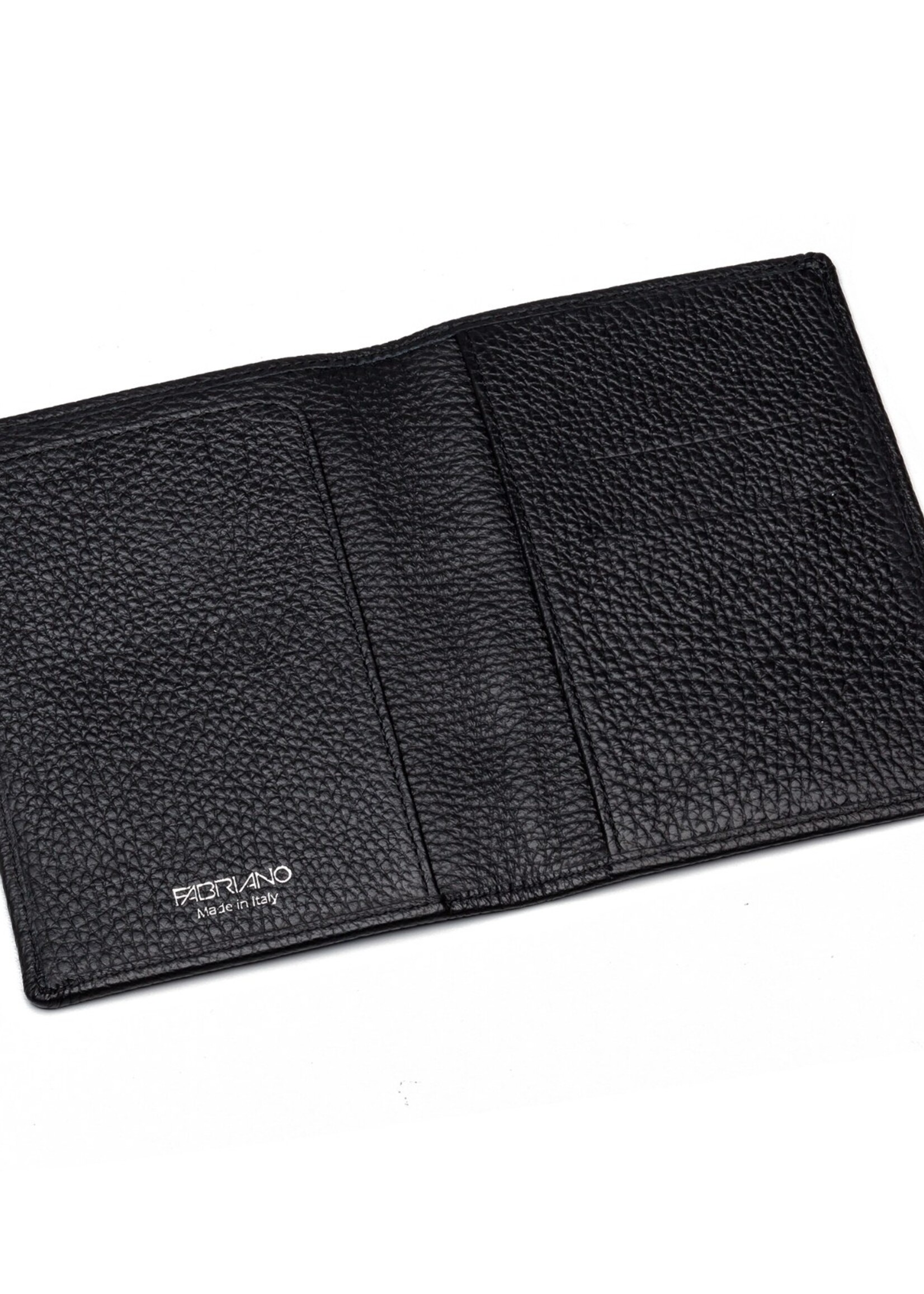 Fabriano Boutique Reisepasshülle Leder 10x14 – Schwarz