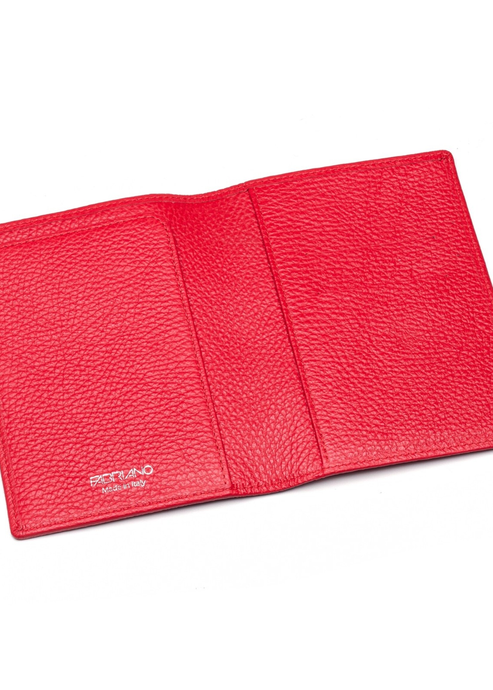 Fabriano Boutique Reisepasshülle Leder 10x14 – Rot