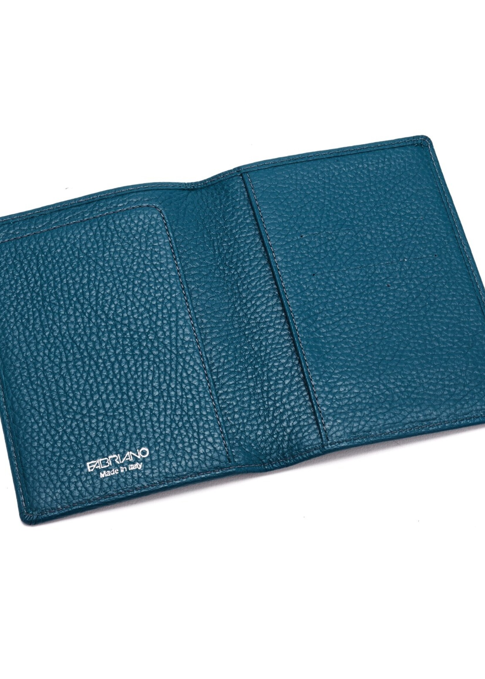 Fabriano Boutique Reisepasshülle Leder 10x14 – Petrol