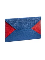 Fabriano Boutique Visitenkartenetui Leder Alex – Blau/Rot