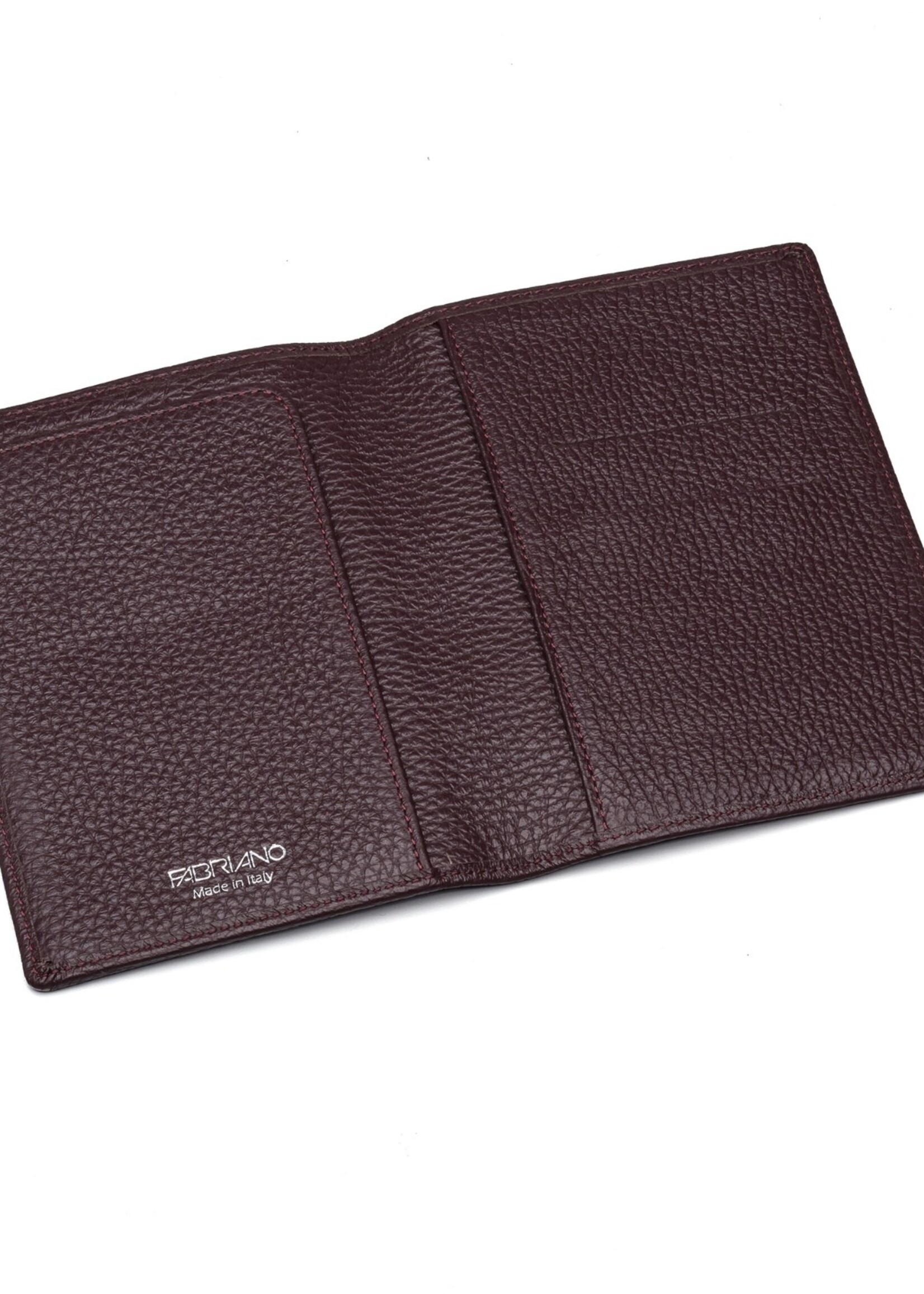 Fabriano Boutique Reisepasshülle Leder 10x14 – Pflaume
