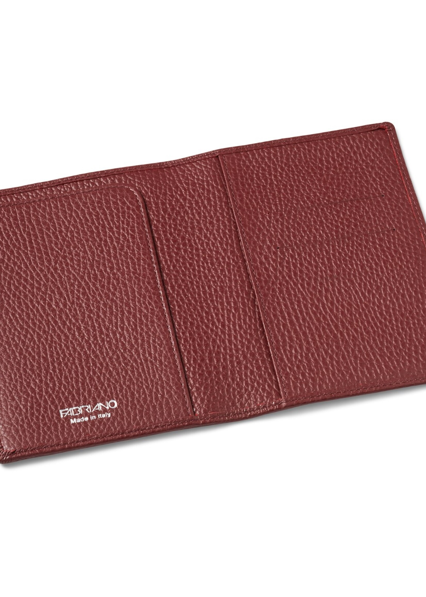 Fabriano Boutique Reisepasshülle Leder 10x14 – Bordeaux