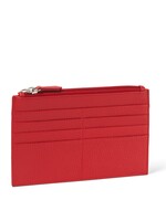 Fabriano Boutique Kartenetui Leder mit Zip – Rot