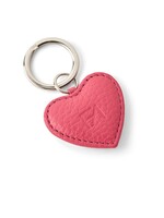 Fabriano Boutique Schlüsselanhänger Herz klein – Leder, Pink