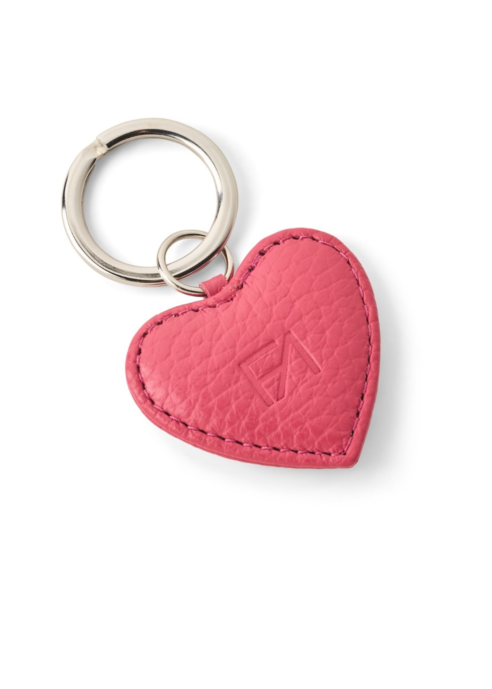 Fabriano Boutique Schlüsselanhänger Herz klein – Leder, Pink
