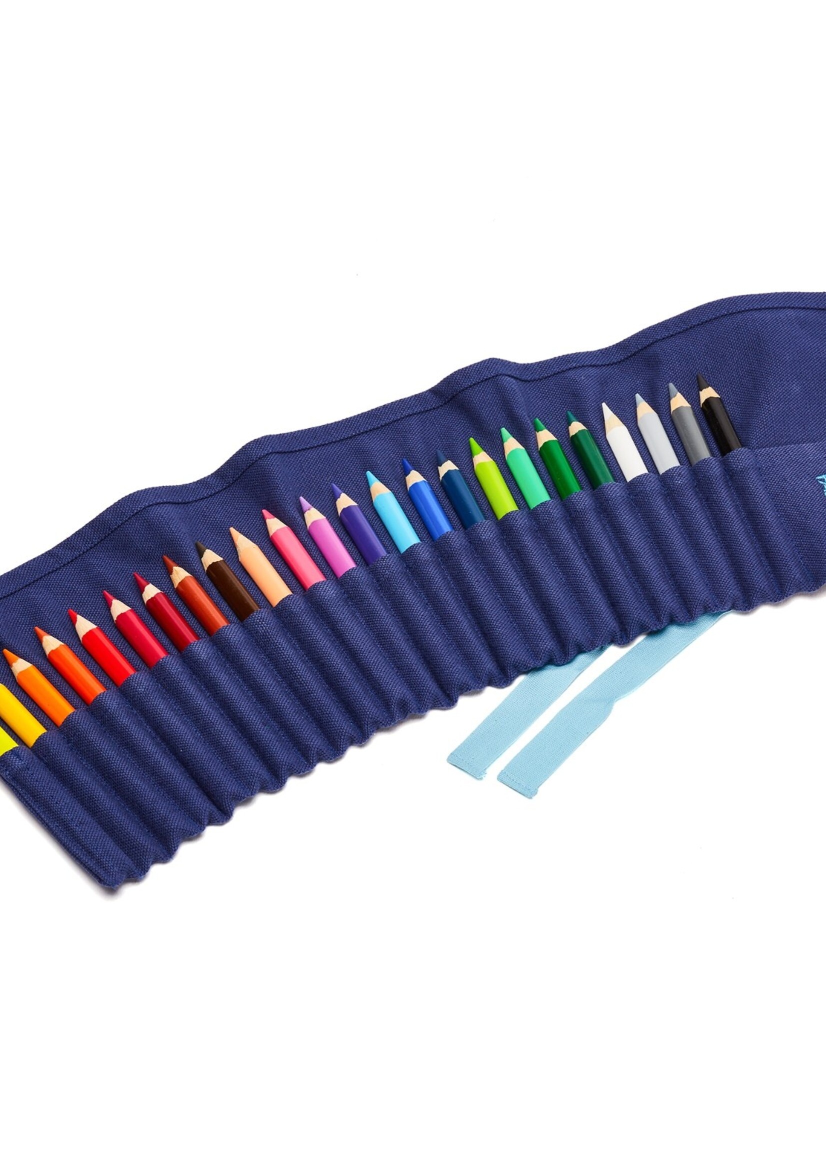 Fabriano Boutique Stifterolle 24 Buntstifte – Leinen, Blau
