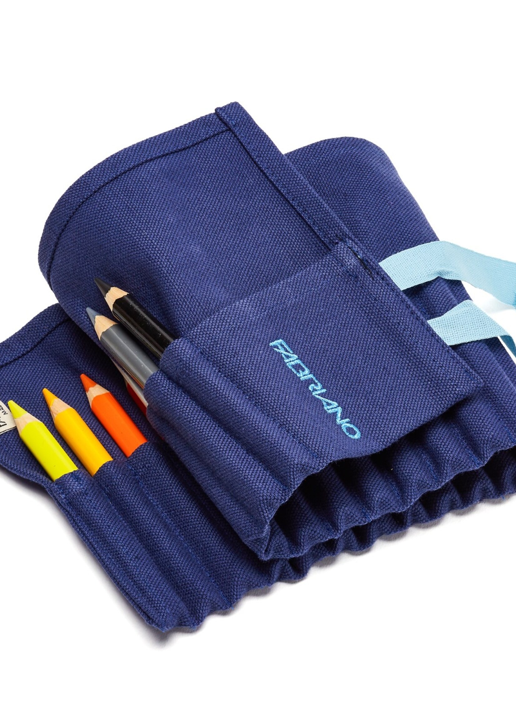 Fabriano Boutique Stifterolle 24 Buntstifte – Leinen, Blau