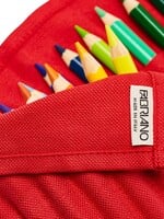 Fabriano Boutique Stifterolle 24 Buntstifte – Leinen, Rot