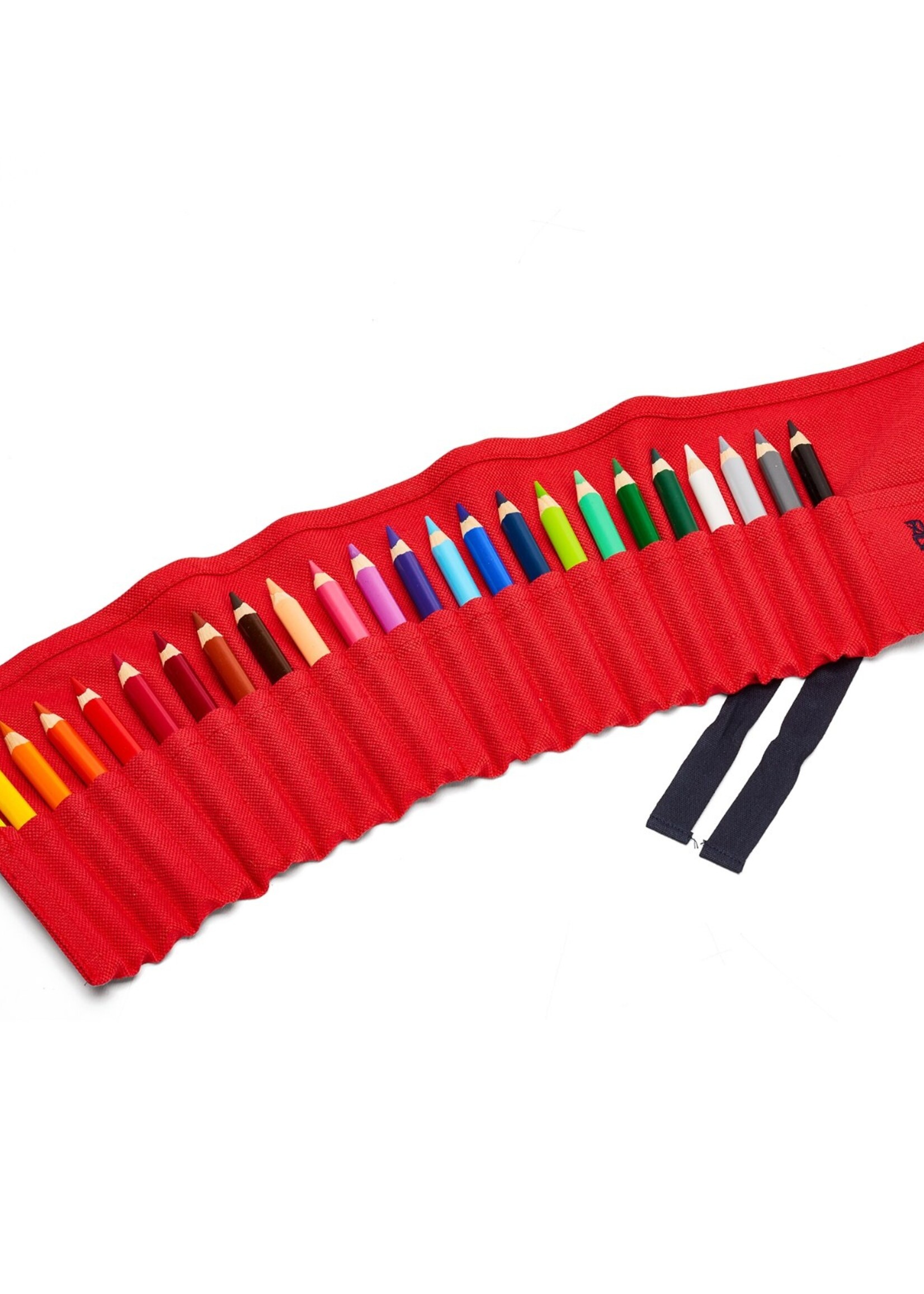 Fabriano Boutique Stifterolle 24 Buntstifte – Leinen, Rot