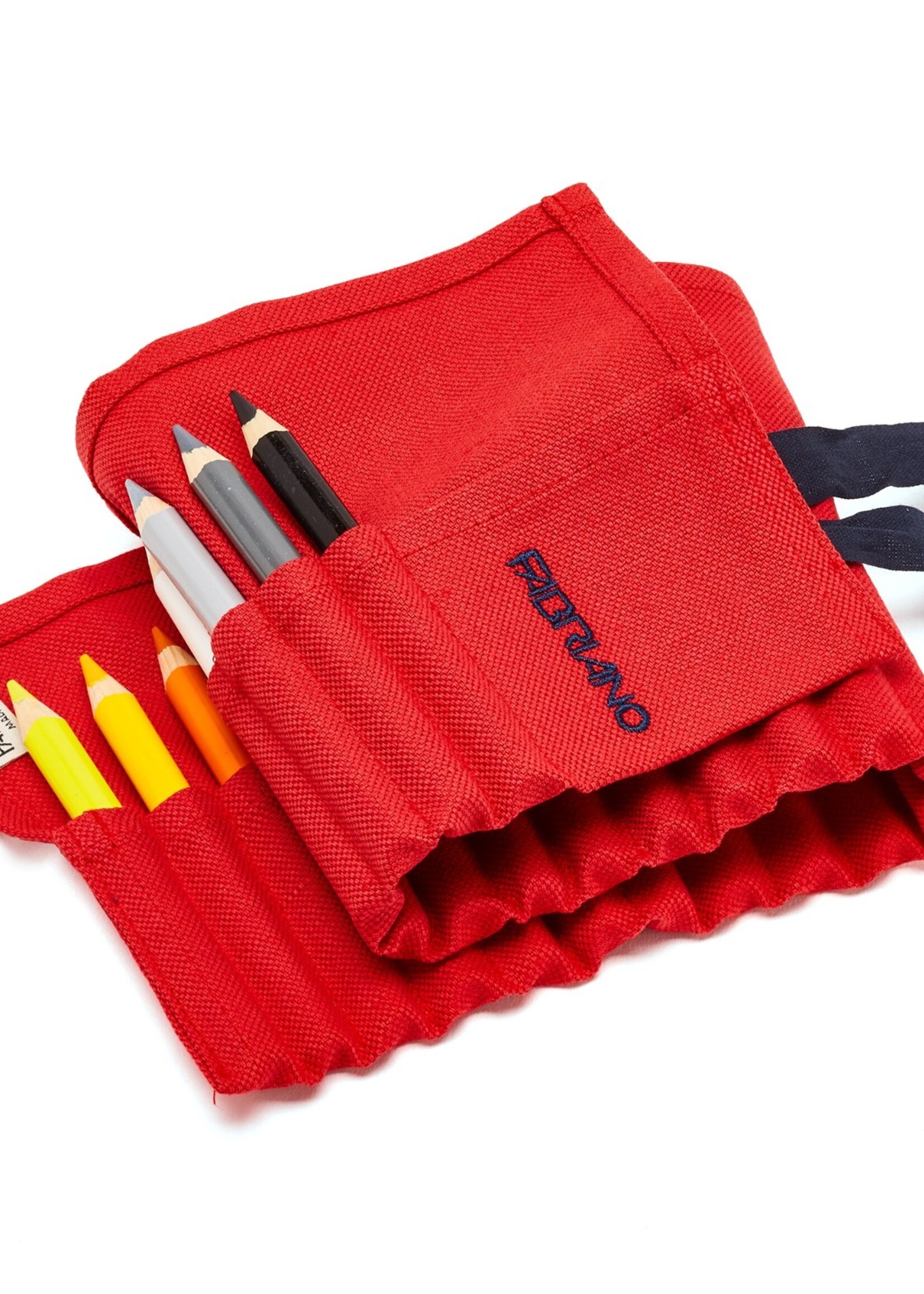 Fabriano Boutique Stifterolle 24 Buntstifte – Leinen, Rot