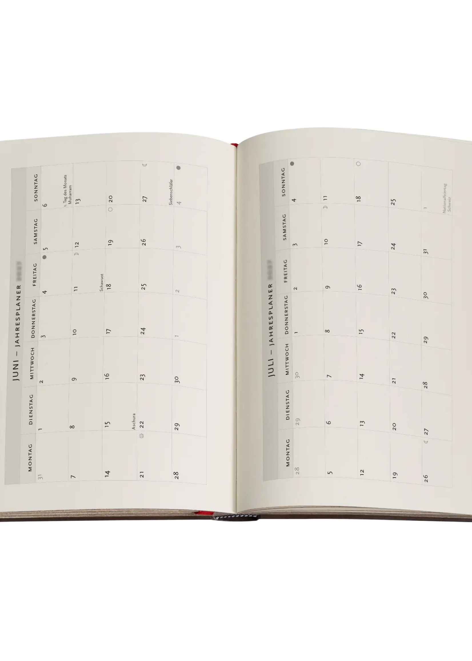 Paperblanks 12-Monatskalender 2027 Gewölbe des Mailänder Doms, Midi, Verso