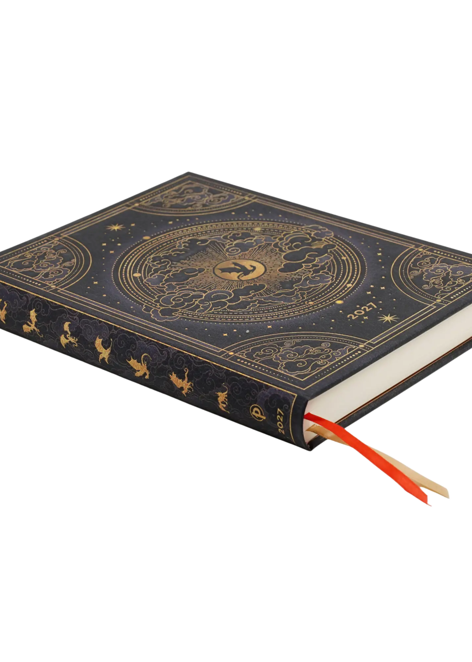 Paperblanks 12-Monatskalender 2027 Schatten von Navarre, Ultra, Tagesüberblick – Fourth Wing