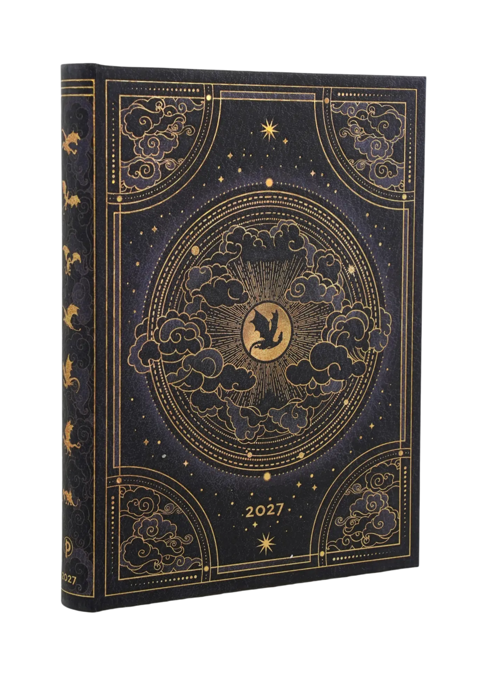 Paperblanks 12-Monatskalender 2027 Schatten von Navarre, Ultra, Tagesüberblick – Fourth Wing