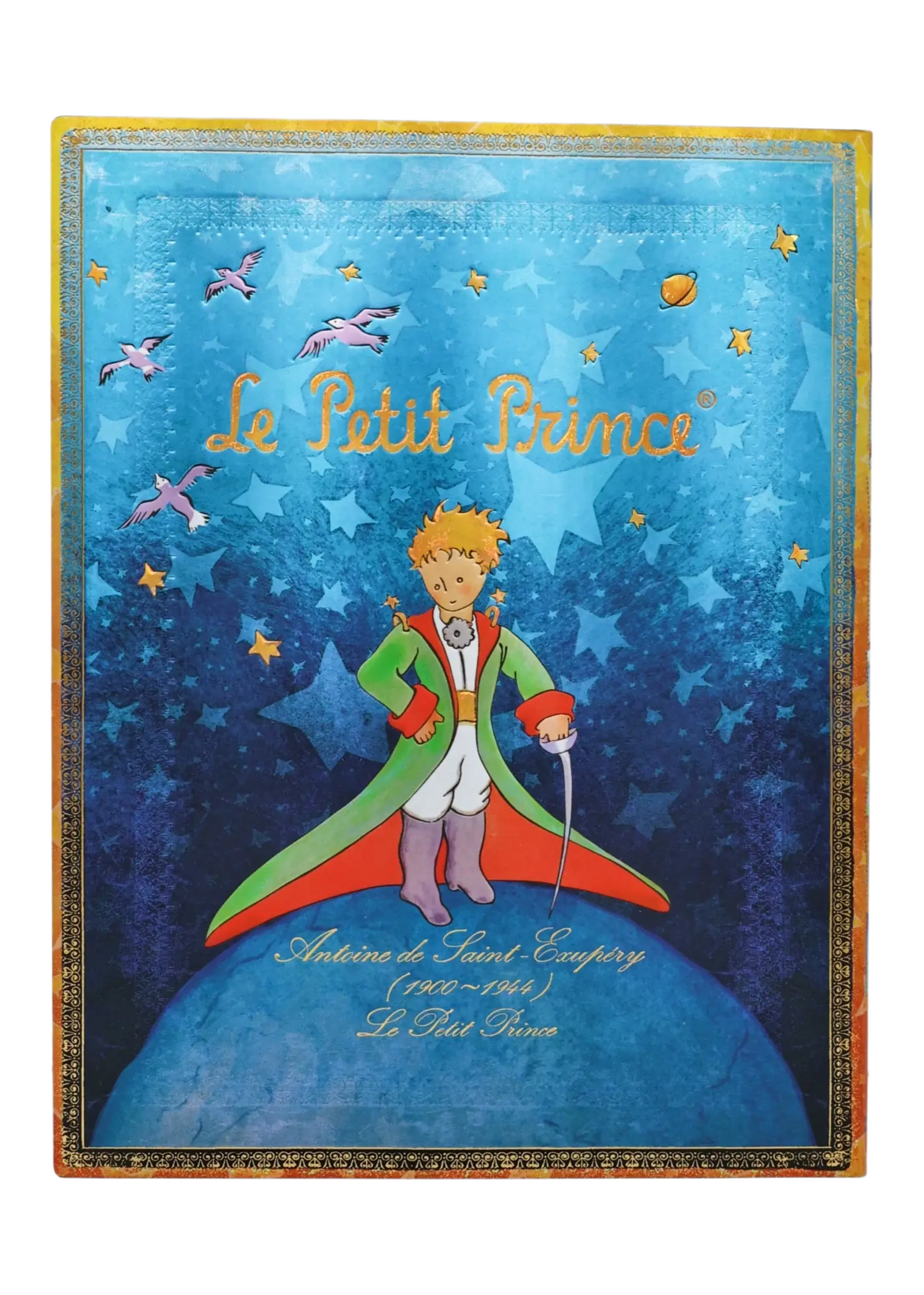 Paperblanks 12-Monatskalender 2027 Saint-Exupéry, Der kleine Prinz, Ultra, Vertikal, Softcover – Faszinierende Handschriften