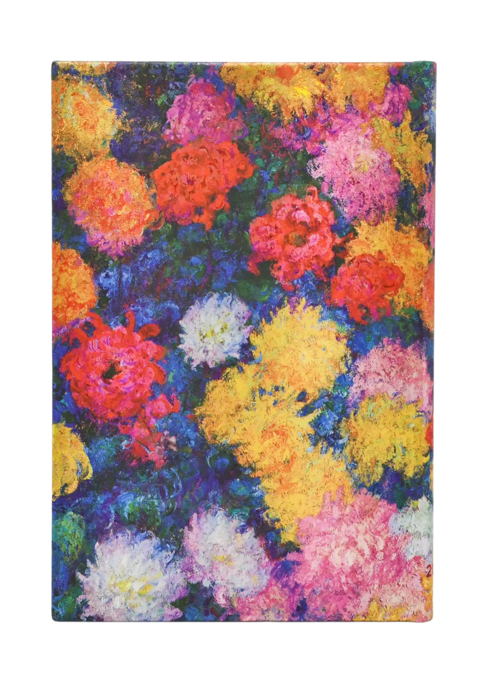 Paperblanks 12-Monatskalender 2027 Monets Chrysanthemen, Maxi, Vertikal