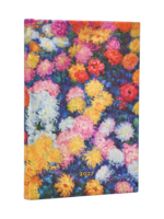 Paperblanks 12-Monatskalender 2027 Monets Chrysanthemen, Maxi, Horizontal