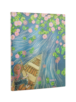 Paperblanks 12-Monatskalender 2027 Fluss der Lotusblüten, Ultra, Vertikal, Softcover