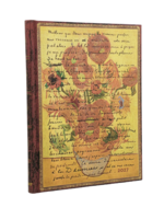 Paperblanks 12-Monatskalender 2027 Van Gogh, Sonnenblumen, Ultra, Verso