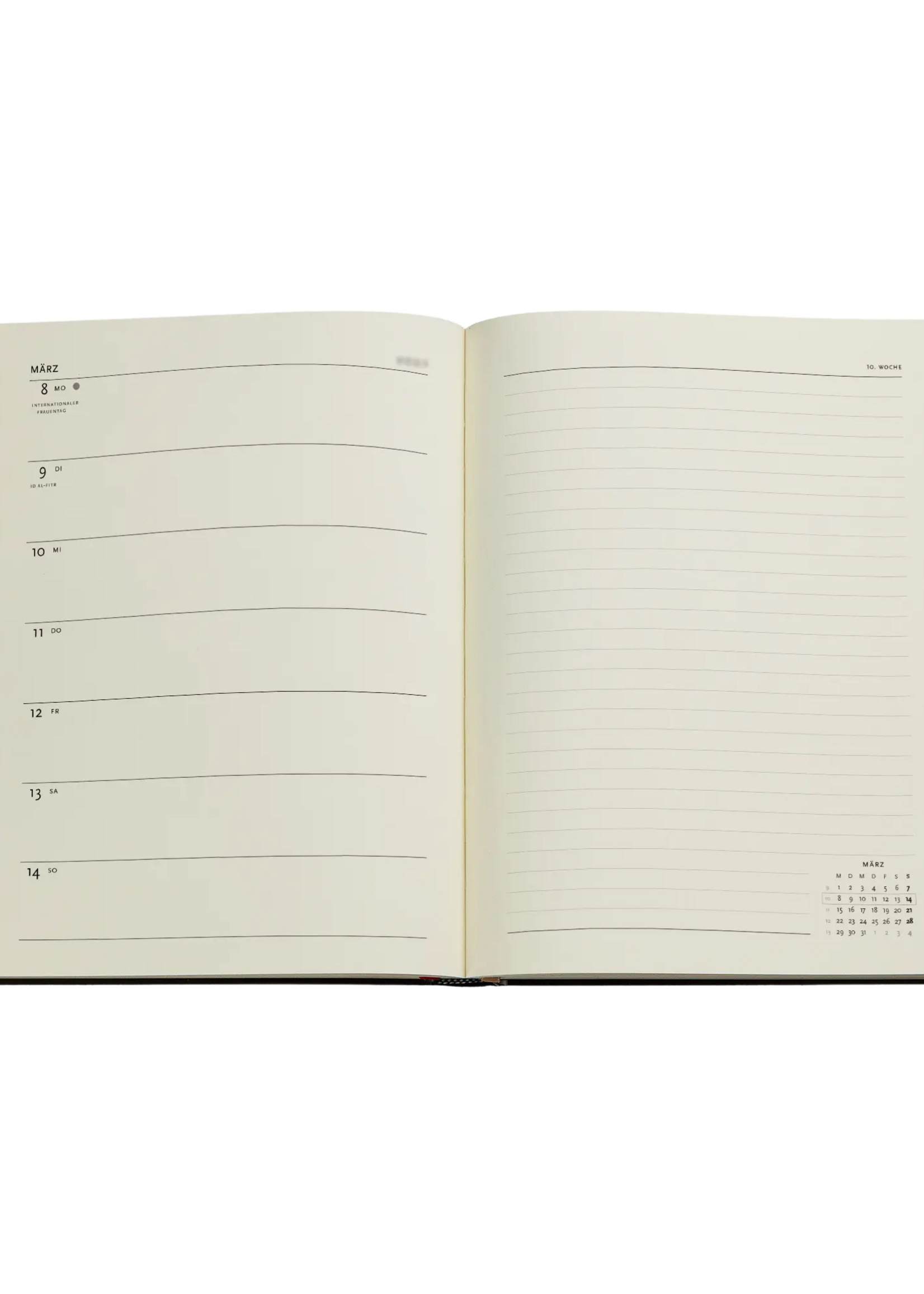 Paperblanks 12-Monatskalender 2027 Van Gogh, Sonnenblumen, Ultra, Verso – Faszinierende Handschriften