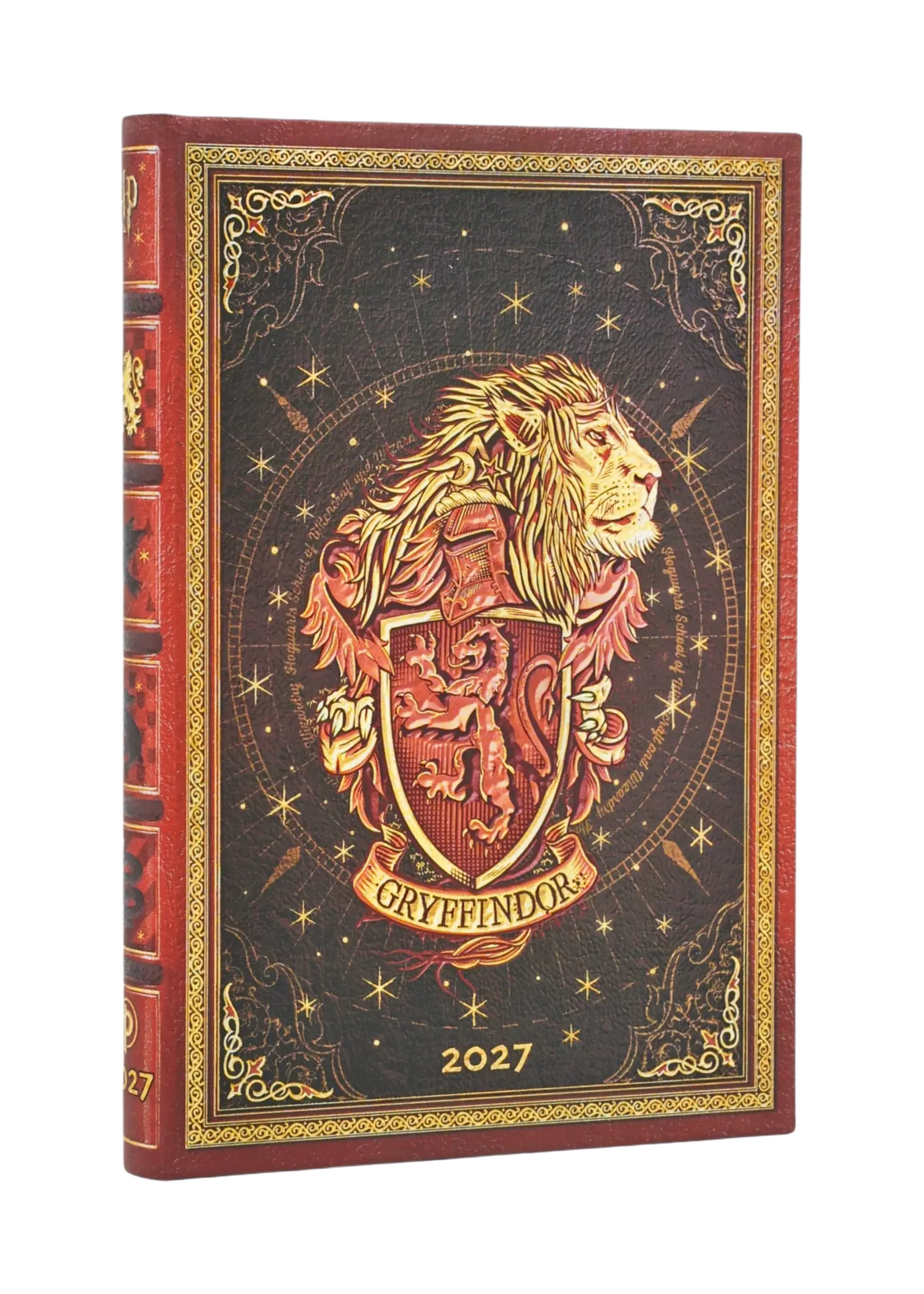 Paperblanks 12-Monatskalender 2027 Gryffindor, Mini, Horizontal – Harry Potter-Kollektion