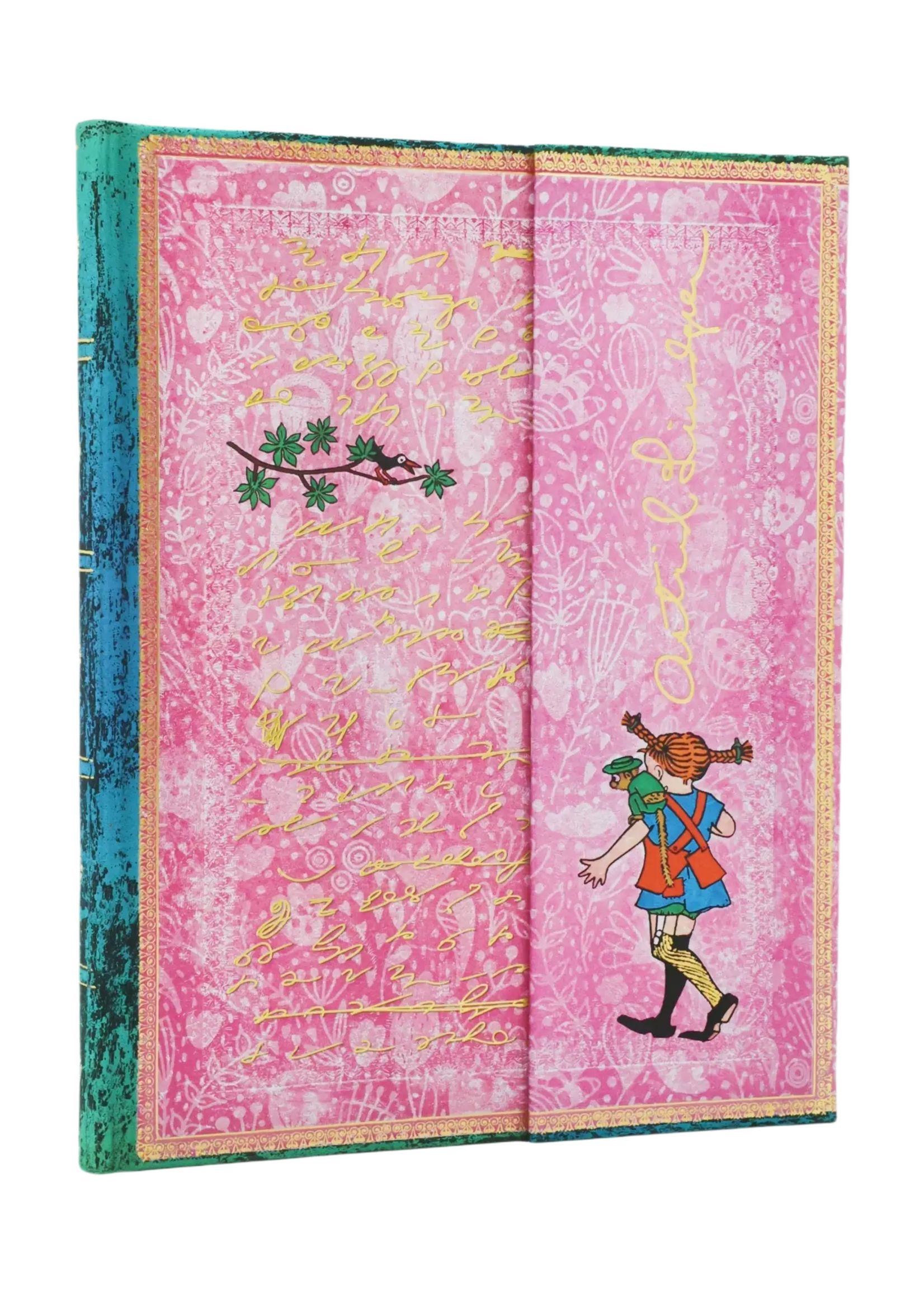 Paperblanks Notizbuch Astrid Lindgren, Pippi Langstrumpf, Ultra, Unliniert – Faszinierende Handschriften