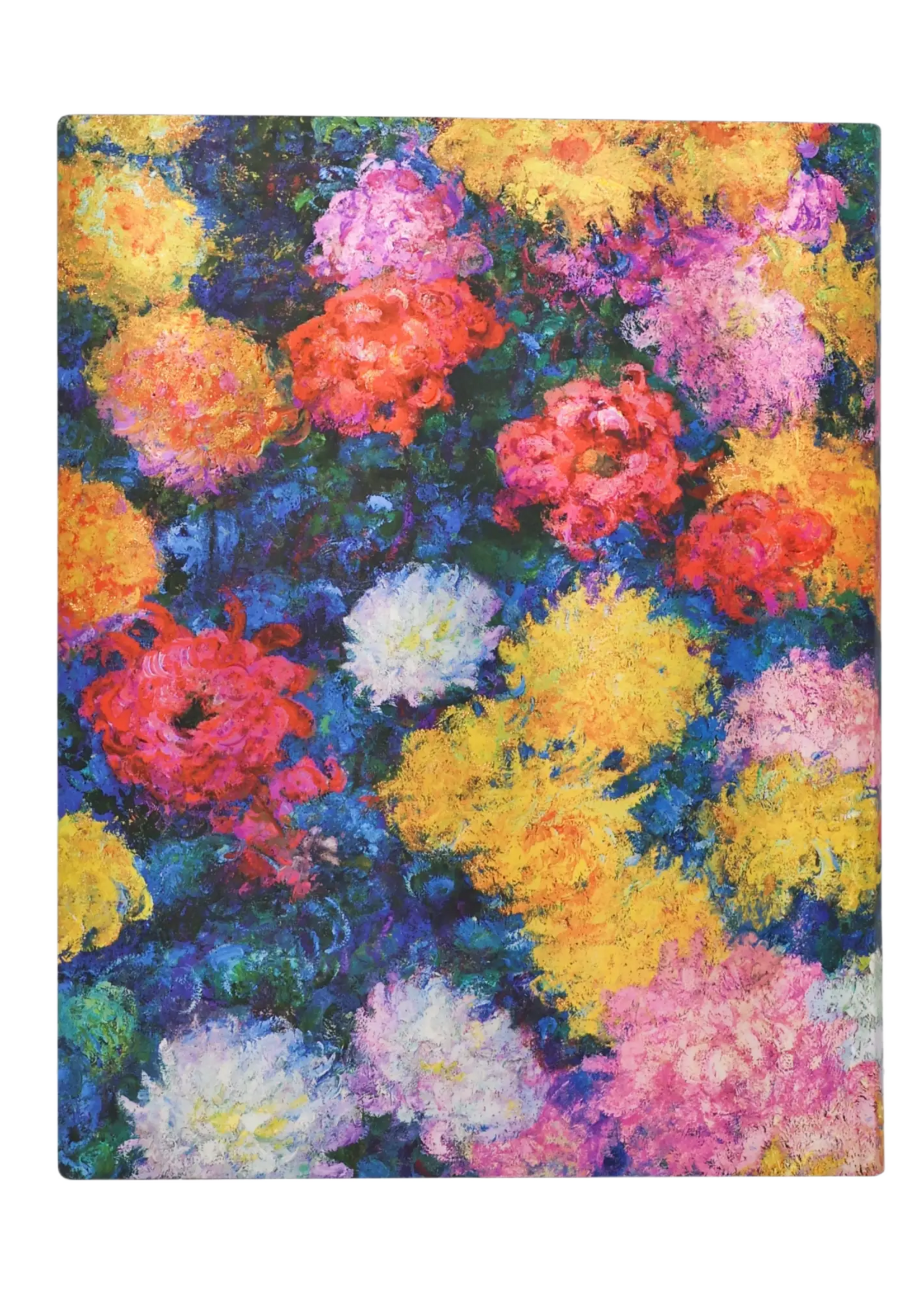 Paperblanks 12-Monatskalender 2027 Monets Chrysanthemen, Ultra, Tagesüberblick, Softcover
