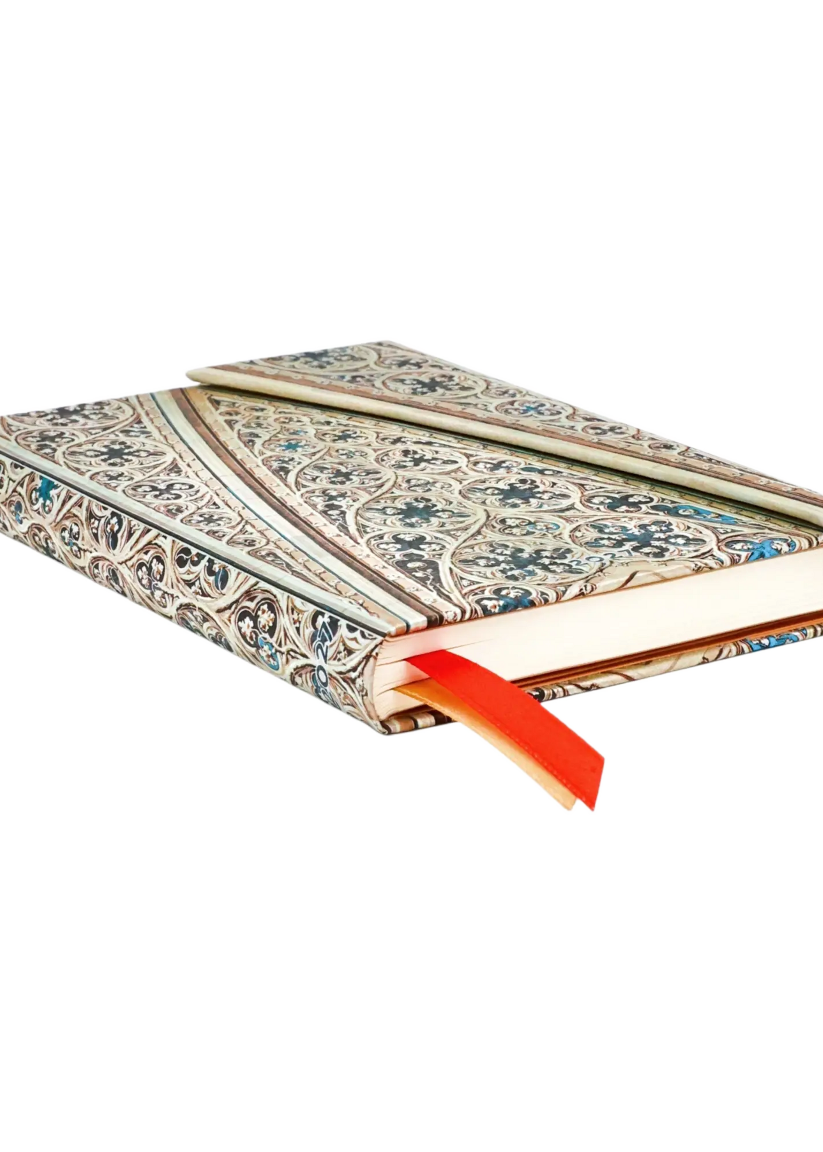 Paperblanks 12-Monatskalender 2027 Gewölbe des Mailänder Doms, Mini, Horizontal